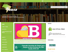 Tablet Screenshot of febab.org.br